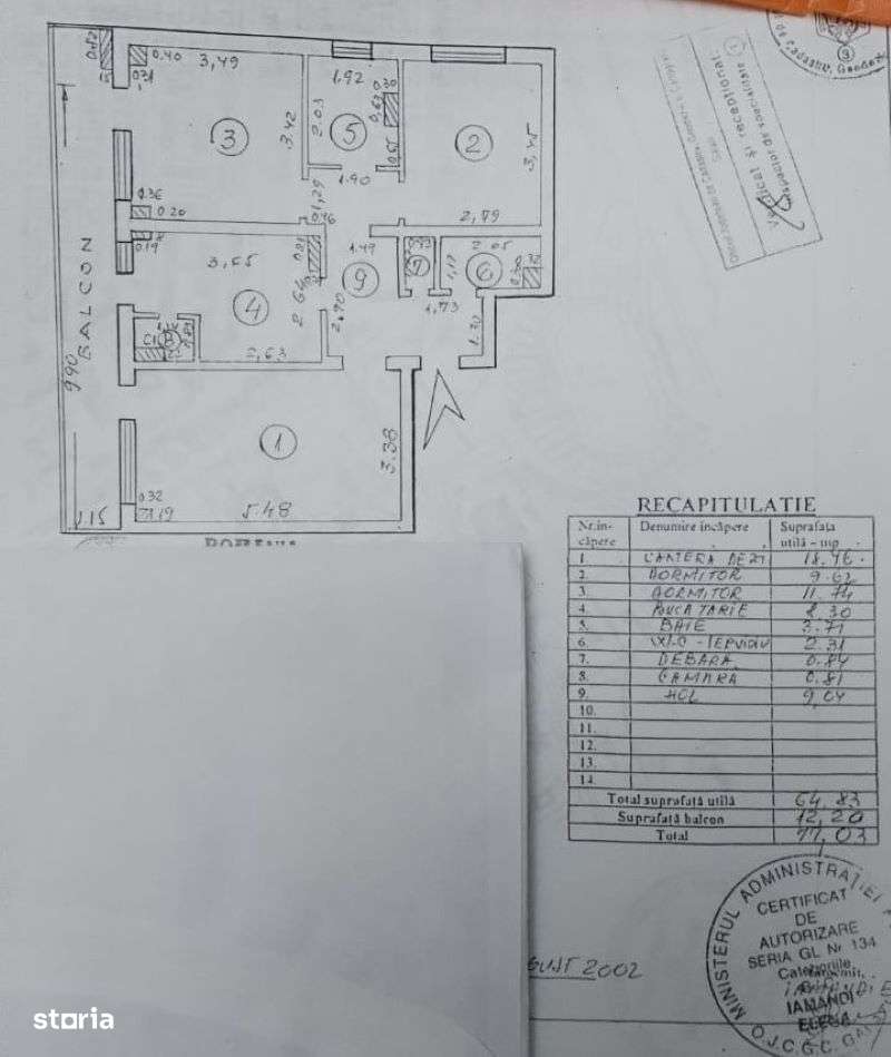 85.000 euro, NEGOCIABIL, 3 camere, etaj 7 Micro18-2
