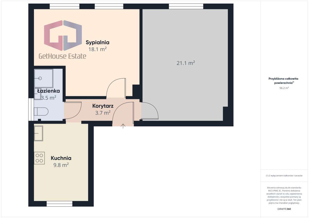Przestronne mieszkanie z garażem - Olsztynek - Pełny obrazek: 4/20