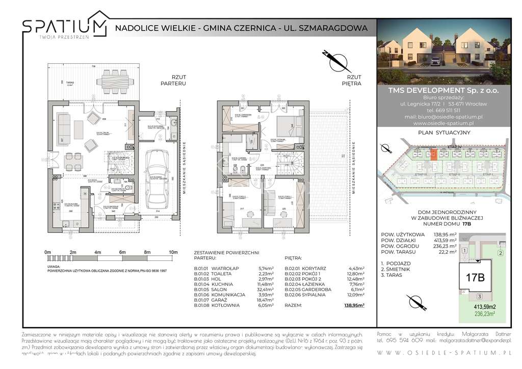 Nadolice Wielkie*Bliźniak 139M*Działka 413,59m* - Pełny obrazek: 5/16