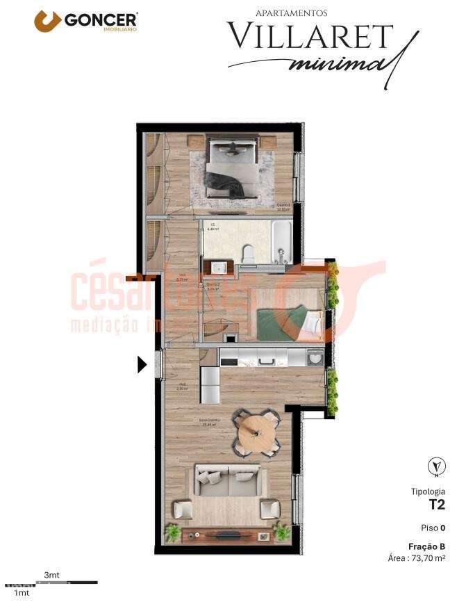 VILLARET MINIMAL APARTMENTS - APARTAMENTO T2-18