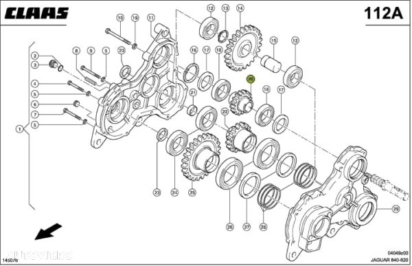 Roata de viteze Claas Jaguar  ID5957 0009331371 - 4