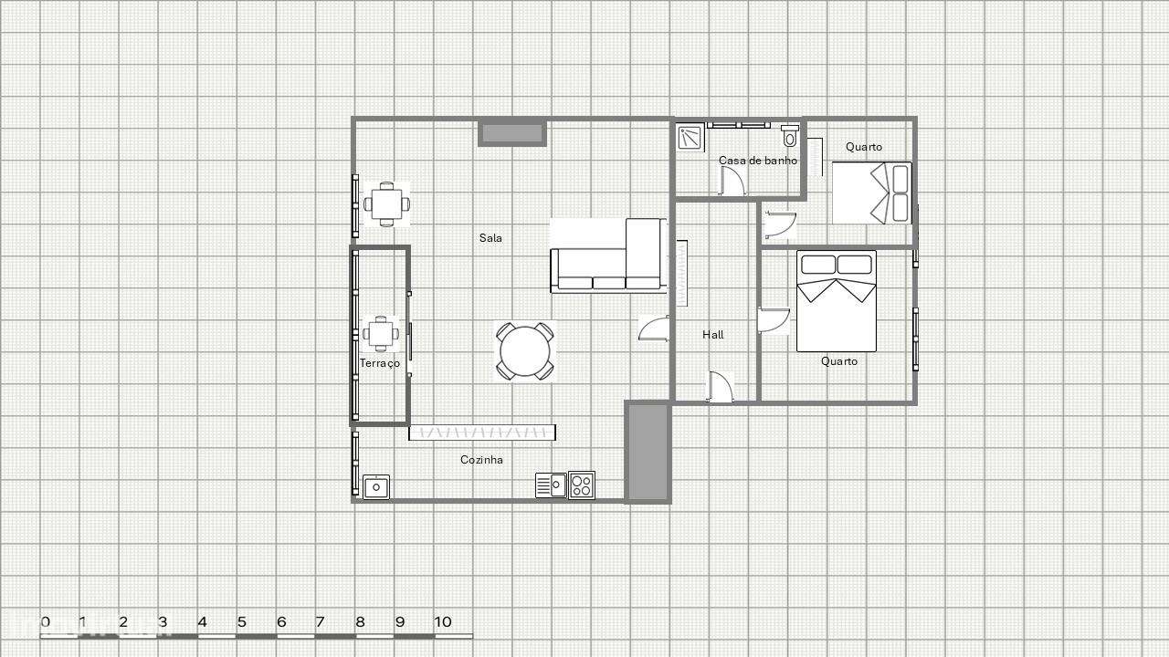 Apartamento T2 com Jardim de Inverno e Open Space | Setúbal-17