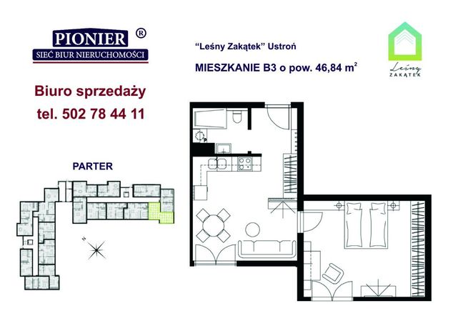 B03- apartament u podnórza Lipowskiego Gronia