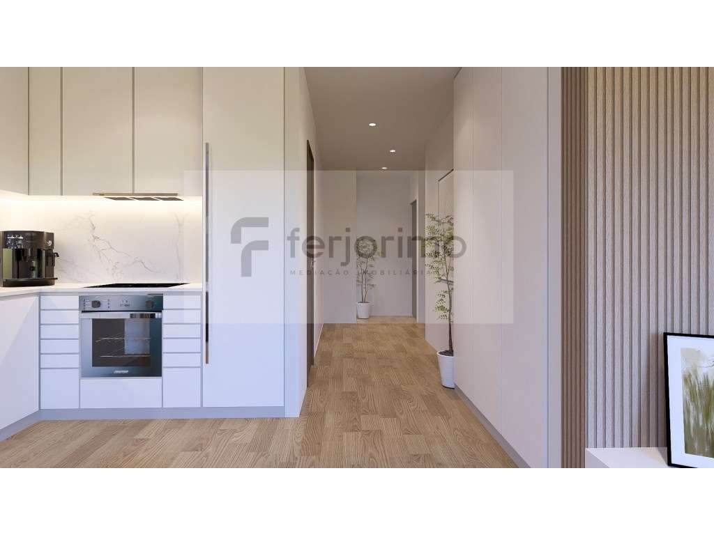 Andar Moradia Tipo T2 com moveis de cozinha, roupeiros forrados e d...-12