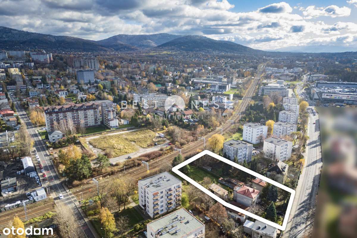 Działka z WZ na 68 mieszkań w centrum Bielska - Pełny obrazek: 1/6