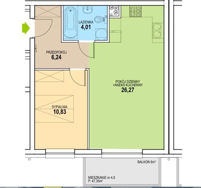 Osiedle Niwa | mieszkanie C3_8_25 - Pełny obrazek: 2/6