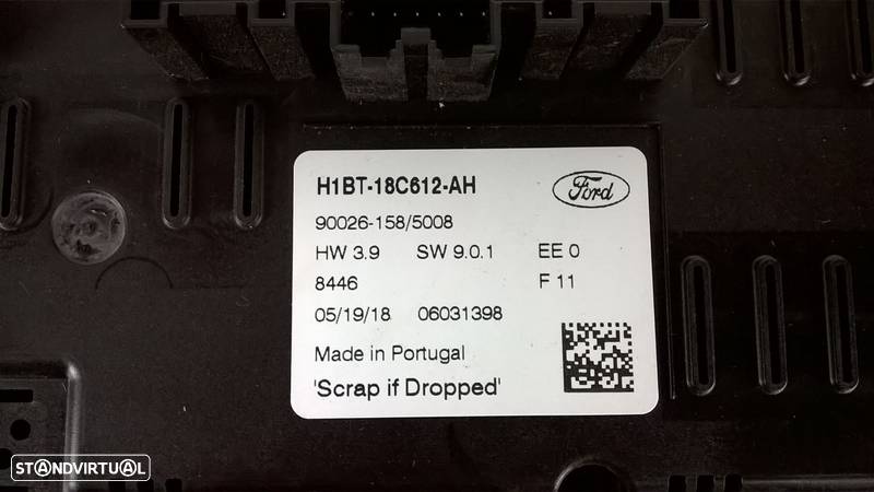 Botão Sofagem / Climatronic - H1BT-18C612-AH [Ford Fiesta VII] - 3