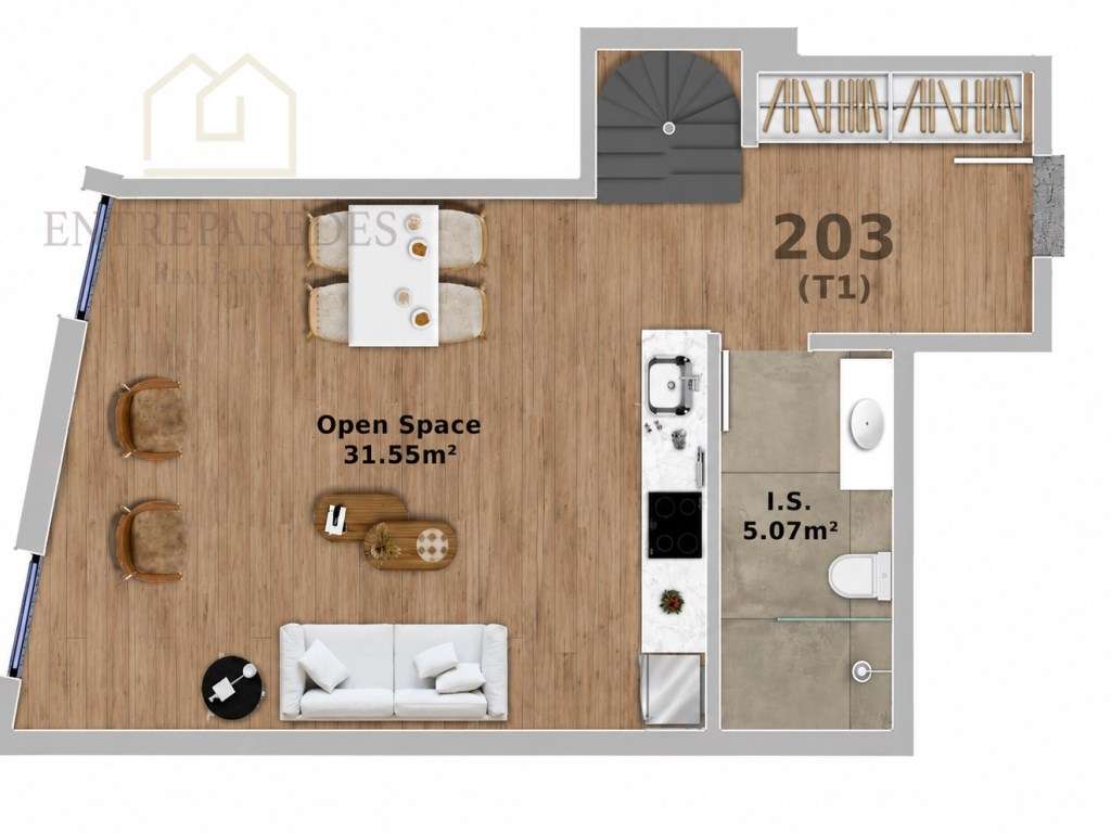 Loft Duplex T1 com Varanda | Zona Histórica de Vila Nova de Gaia | ...-5