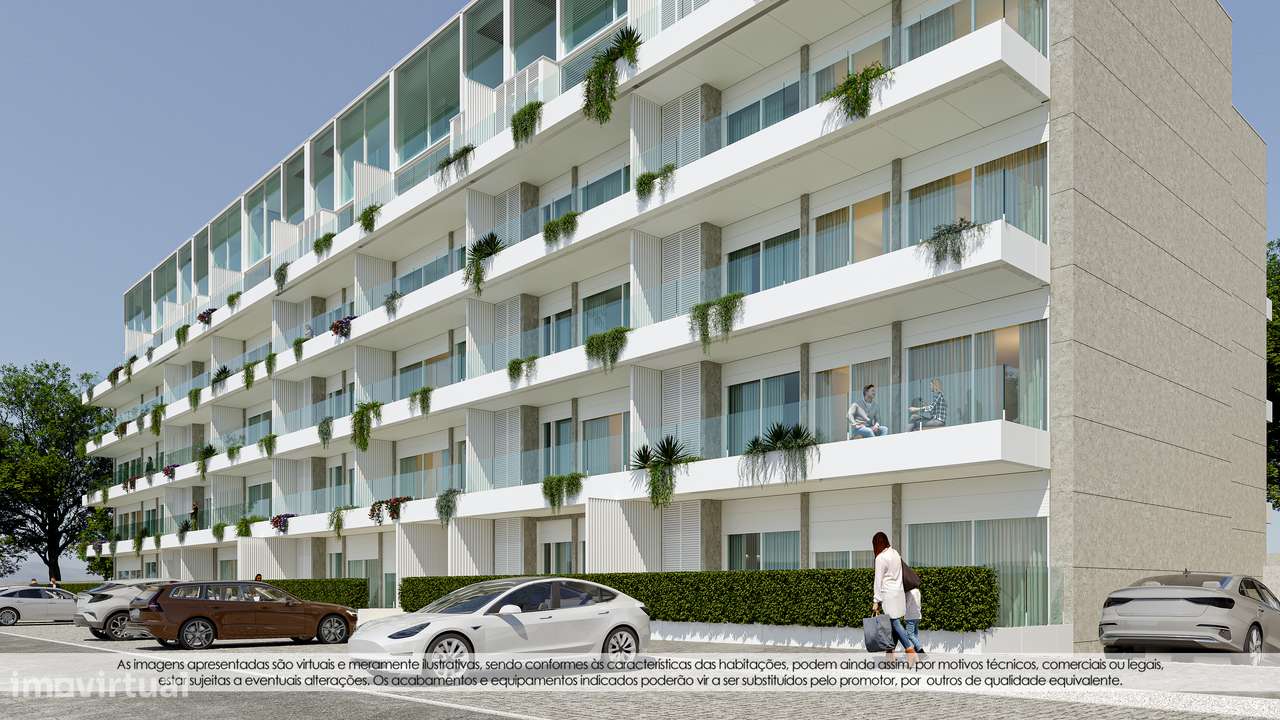 T3 Novo c/ Lugar de Garagem em Canidelo - Grande imagem: 3/28