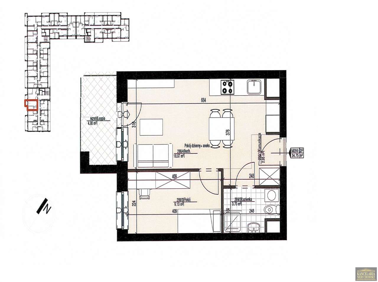 2p. w Apartamentowcu! 34,75 m2! Słoneczne! Ustawne! Bez PCC!-6