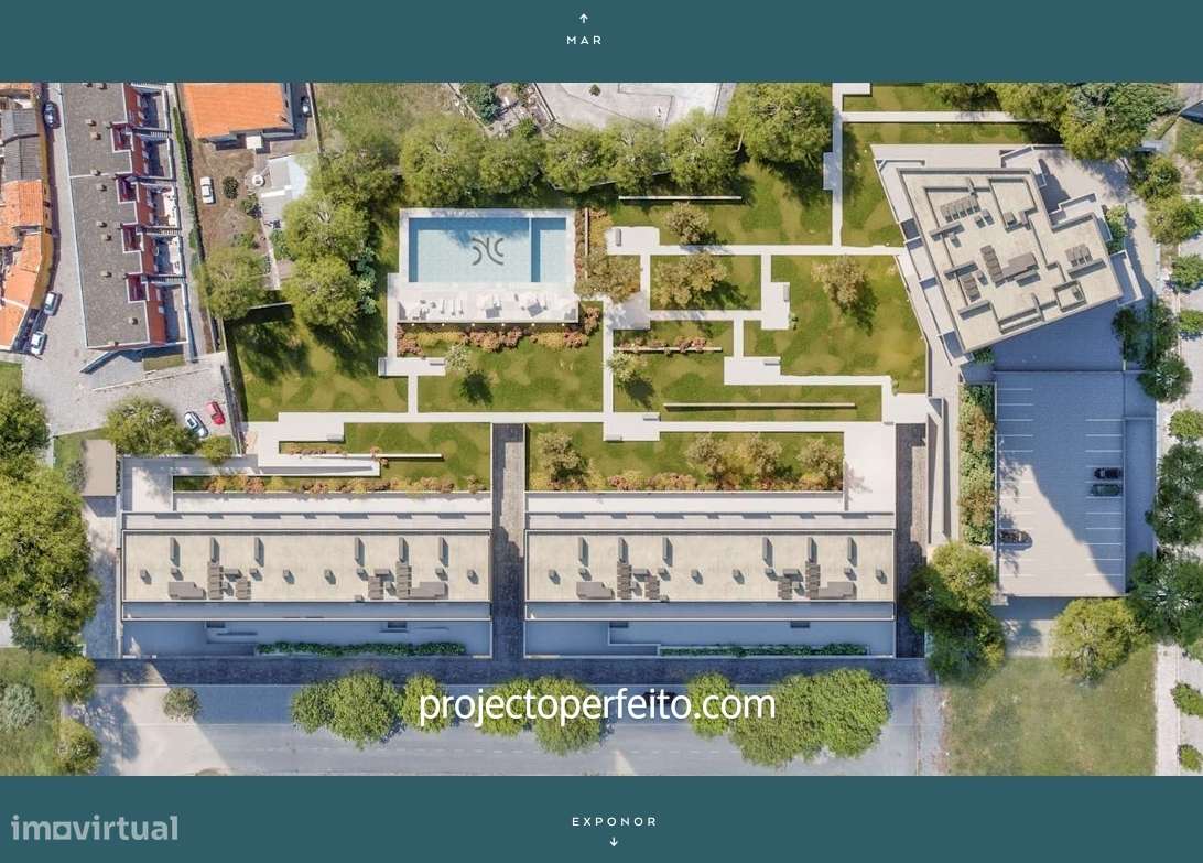 Apartamento T3 com Suíte e Terraço - Empreendimento Ocean Terrace, Leç - Grande imagem: 4/14