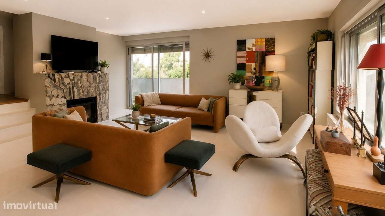 Apartamento T4 Duplex com terraço e 3 lugares de garagem-2