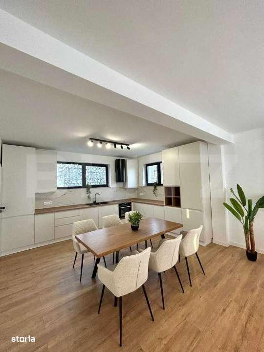 Casa de inchiriat, 140 mp utili, garaj, curte, panouri, Popesti - Imagine principală: 3/8