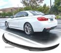 SPOILER TRASEIRO LIP LOOK M4 PRETO BRILHO PARA BMW SERIE 4 F33 13-18 CABRIO - 1