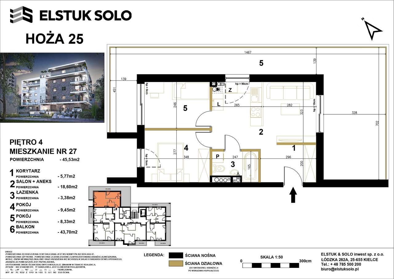 Hoża 25 - wysoki standard-10
