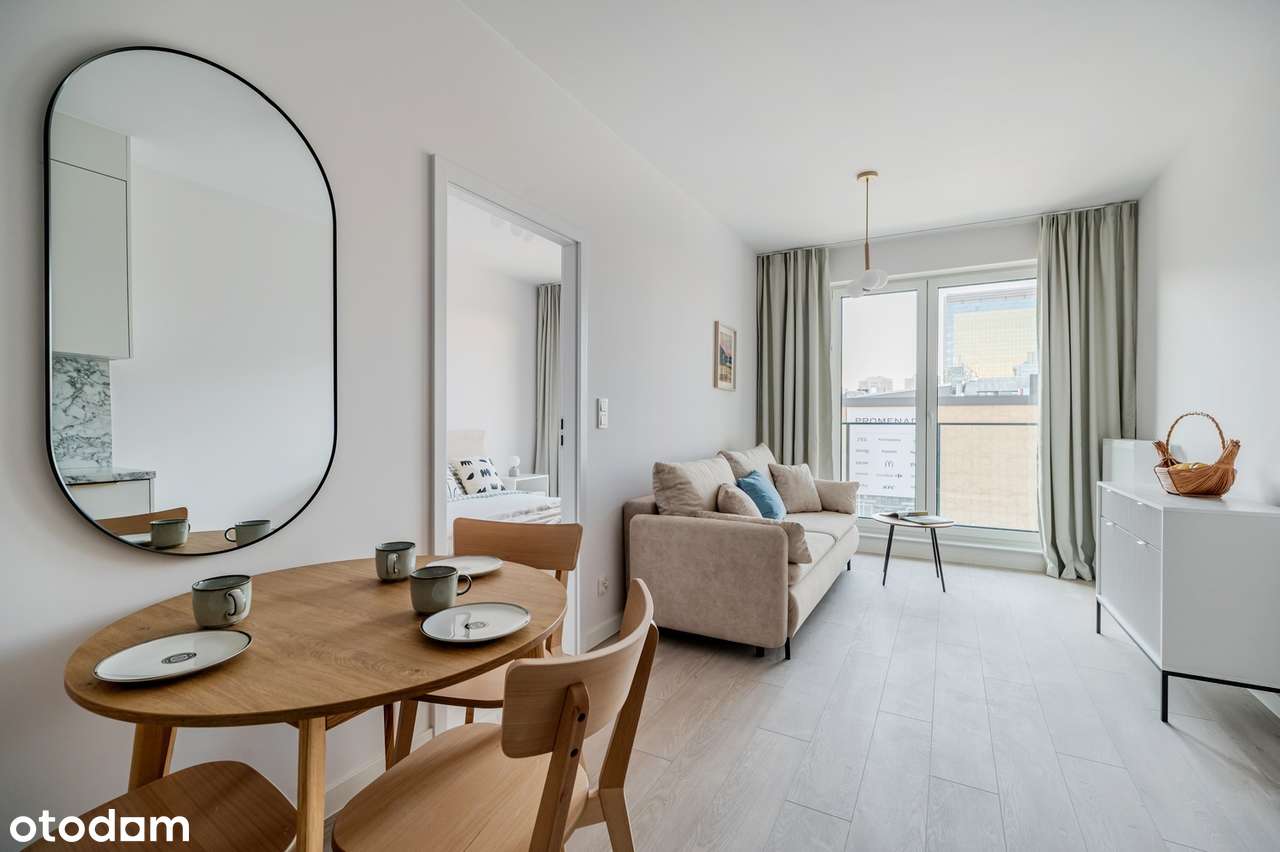 PRZESTRONNE Jasne NOWE 2 pokoje | CH Promenada | z widokiem na centrum - Pełny obrazek: 1/17