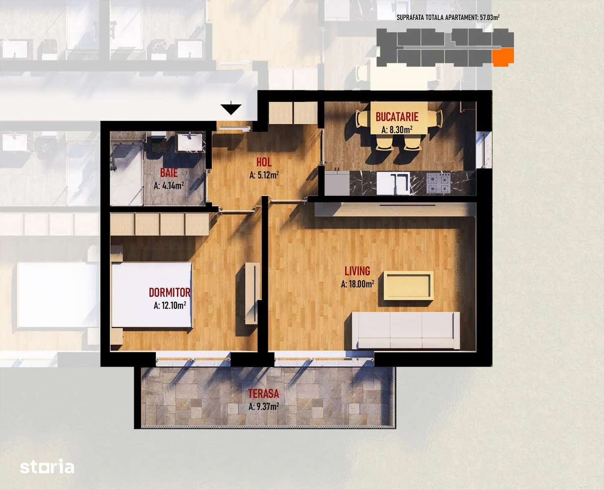 Apartamente tip Studio, 2 si 3 camere – Dobroesti | Finisaje moderne-4