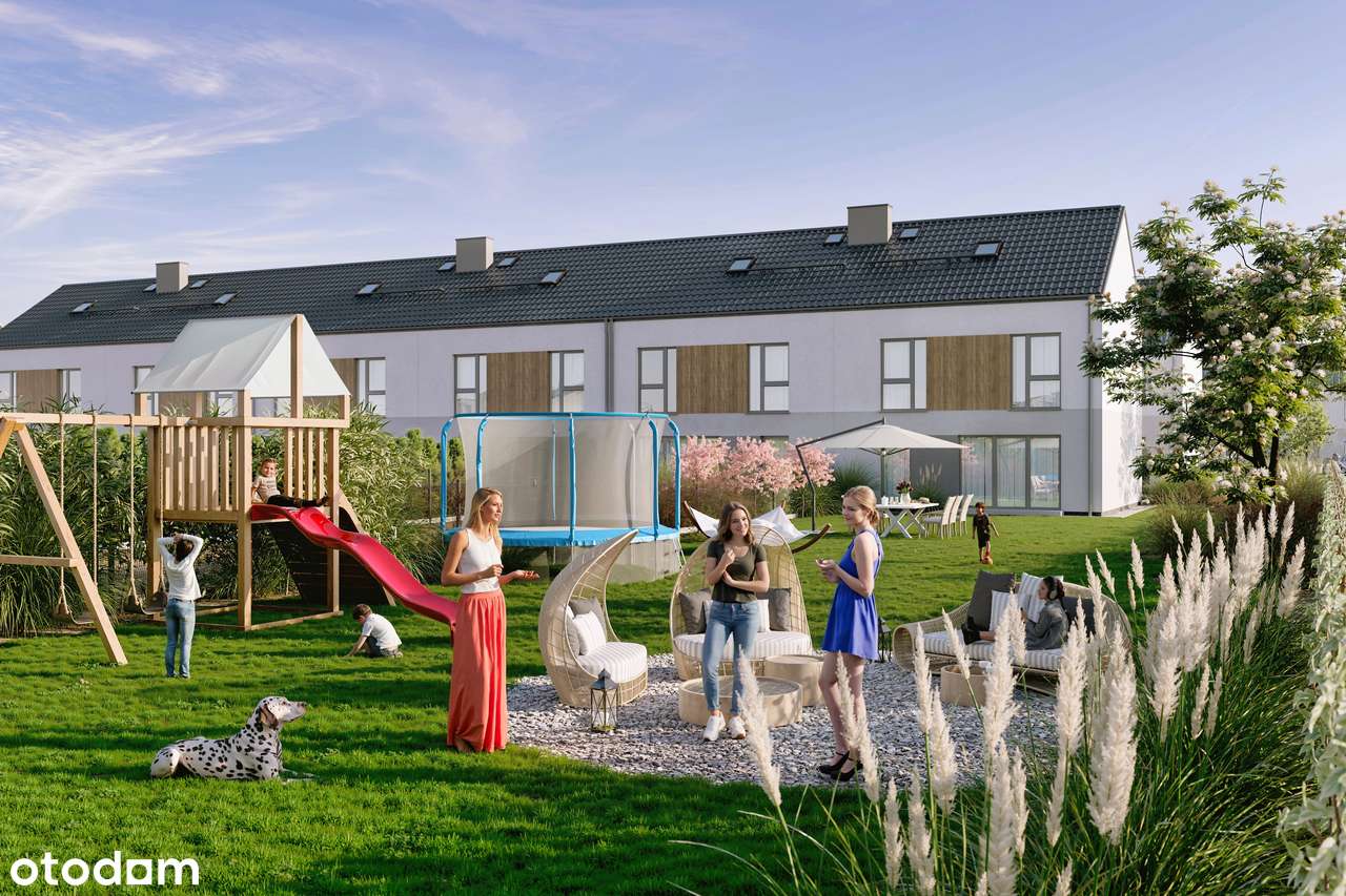 Dom w Mirkowie, 5 pokoi z garażem dodatkowym MP i ogrodem.-1