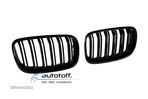 Grile duble M BMW X5 E70 X6 E71 (07-12) Negru lucios - 2