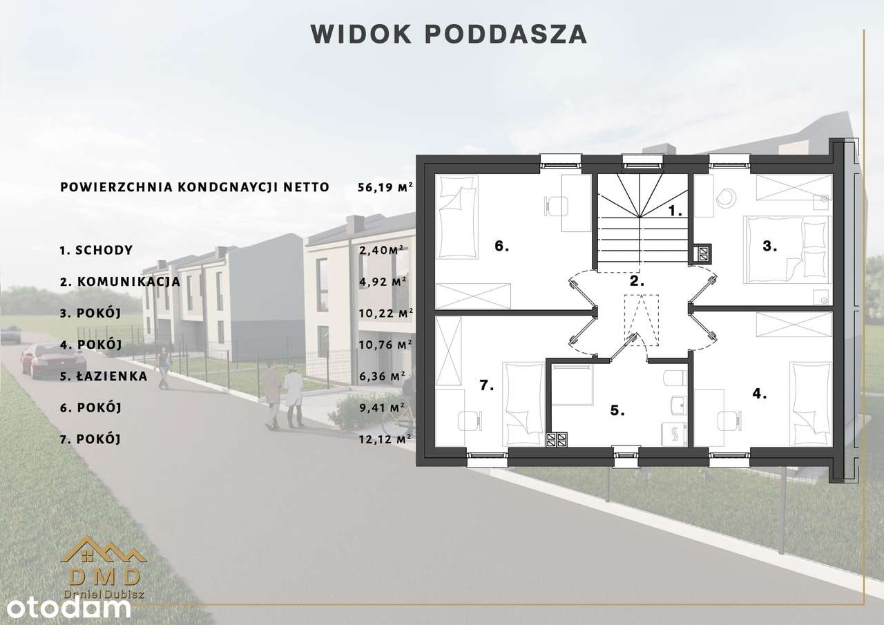 DOM Z GARAŻEM W Porosiukach - Pełny obrazek: 4/7