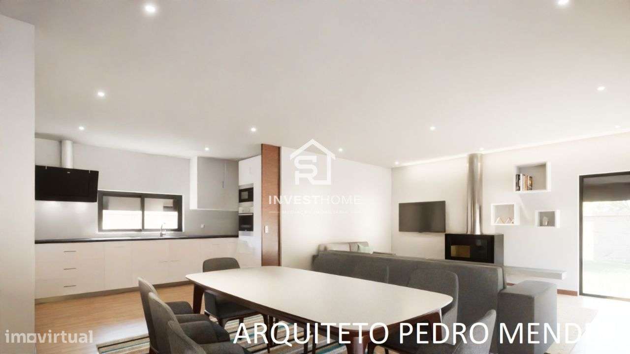 Moradia Térrea T3 | Nova | Piscina | Projeto Chave na Mão - Grande imagem: 3/6