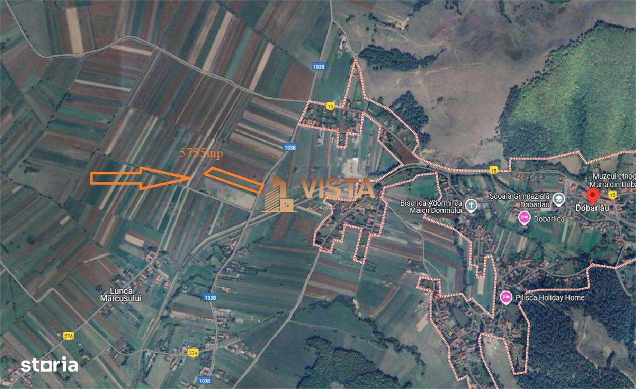 Teren extravilan 5755 mp in Dobarlau, la 25 km de Brasov - Imagine principală: 3/4