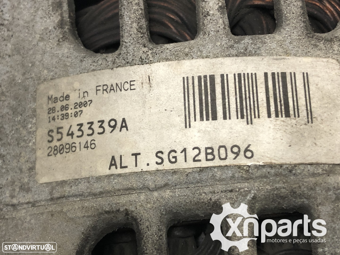 Alternador Usado RENAULT KANGOO (KC0/1_) 1.5 dCi | 07.03 -  REF. SG12B096 MOTOR... - 5