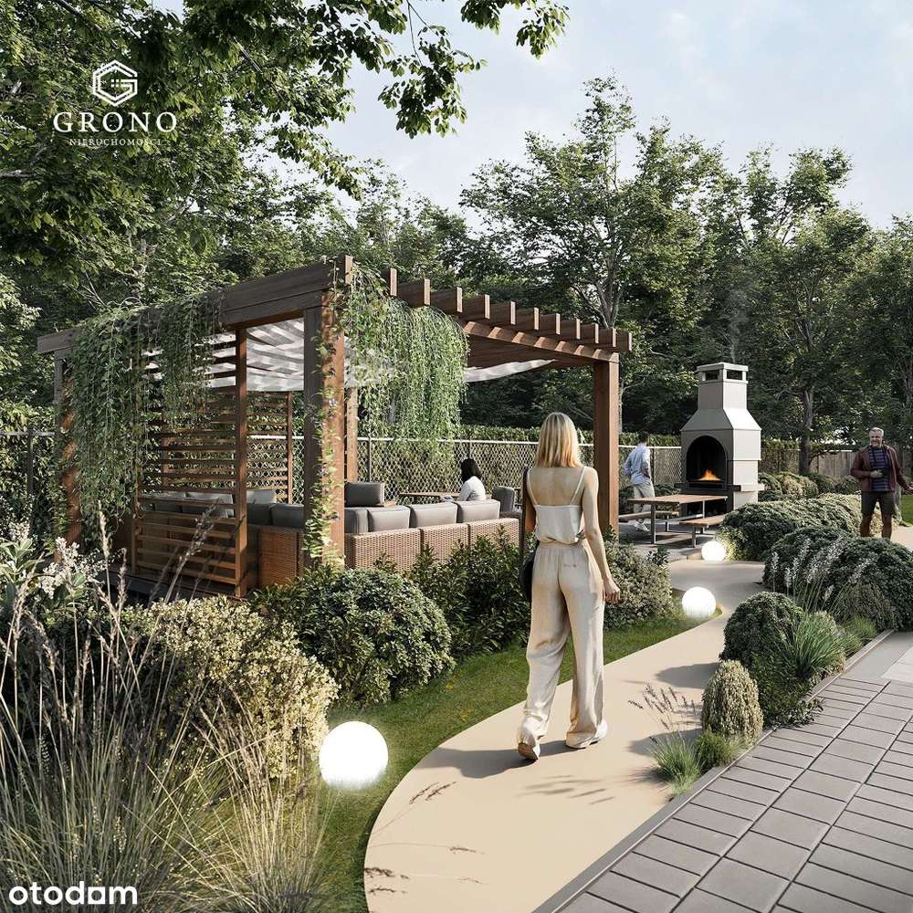 Bezczynszowa kawalerka z ogródkiem i kominkiem!-4