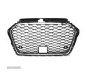 GRELHA LOOK RS3 PARA AUDI A3 8V 16-19 PRETO CROMADO - 2