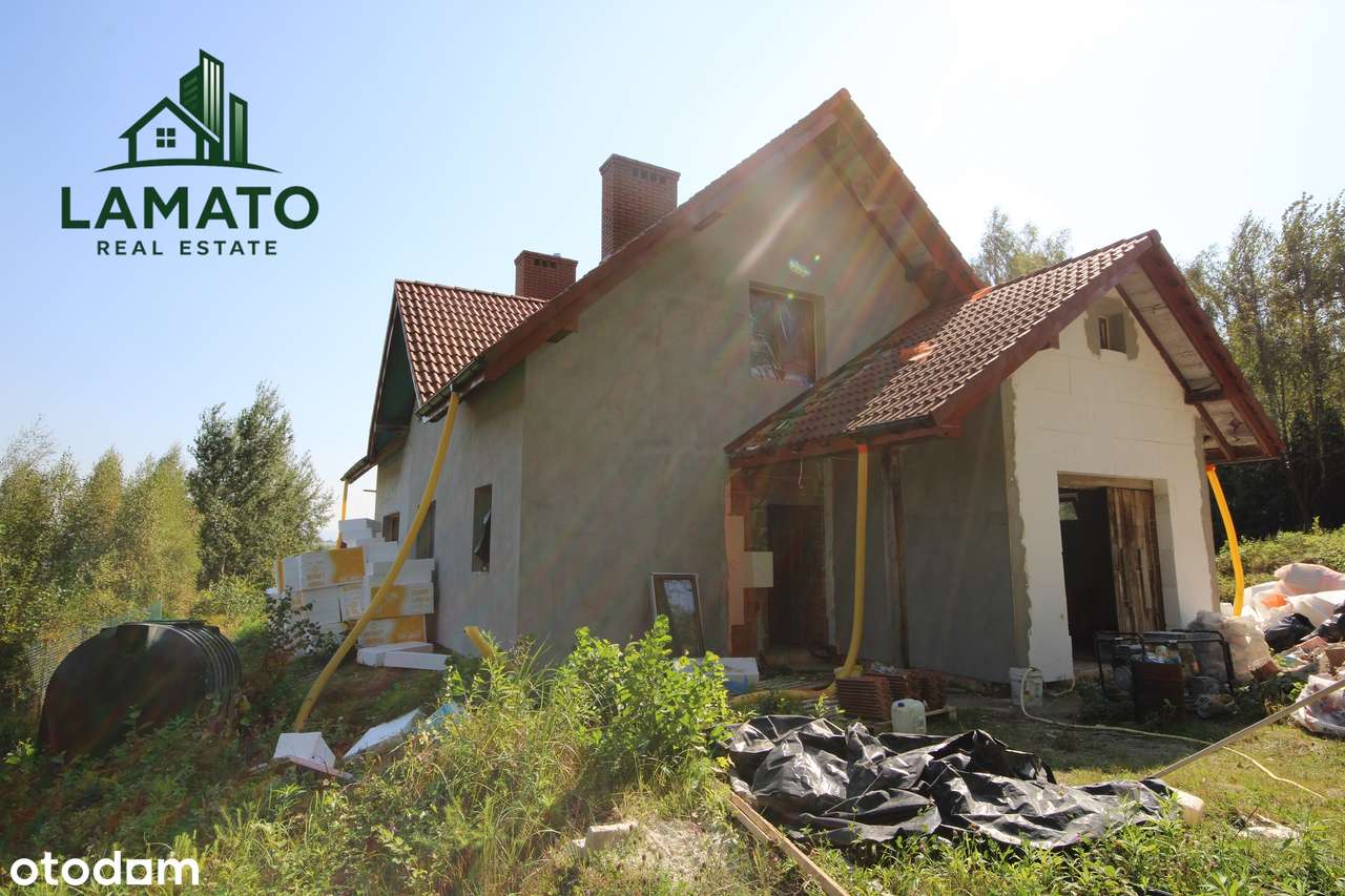 Dom wolnostojący 196 m2 | Włosań |stan surowy zamknięty |działka 10ar-11