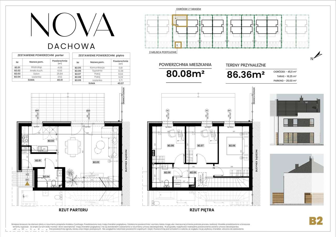 Nova Dachowa | mieszkanie z ogrodem nr B2 | - Pełny obrazek: 2/8