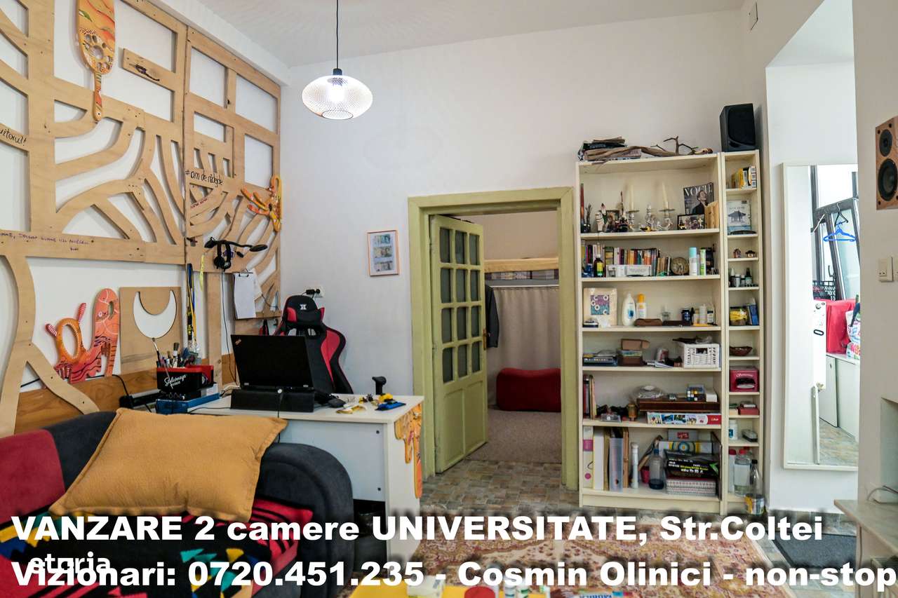 Vanzare 2 camere | Str. Coltei | Parter | 45 mp | Fara risc seismic - Imagine principală: 4/13