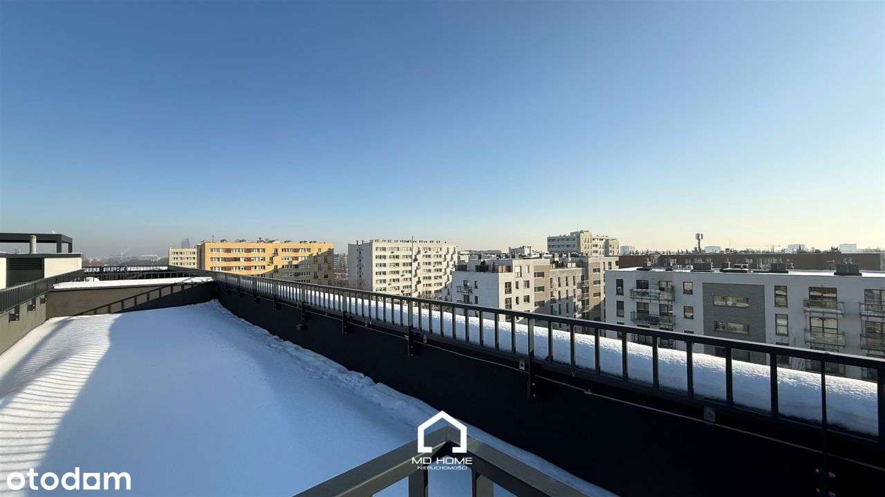 ⭐️Duży taras na dachu /Widok na panoramę Warszawy⭐-5