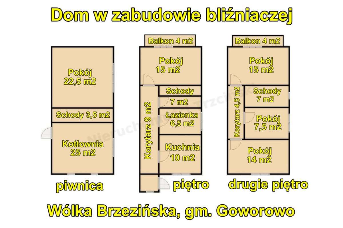 Dom bliźniak – Wólka Brzezińska, gm. Goworowo-12