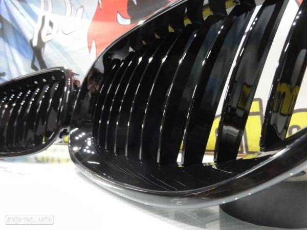 Grelha frontal BMW E60, E61 2003-2010 preto piano brilhante M-Performance Look - 8