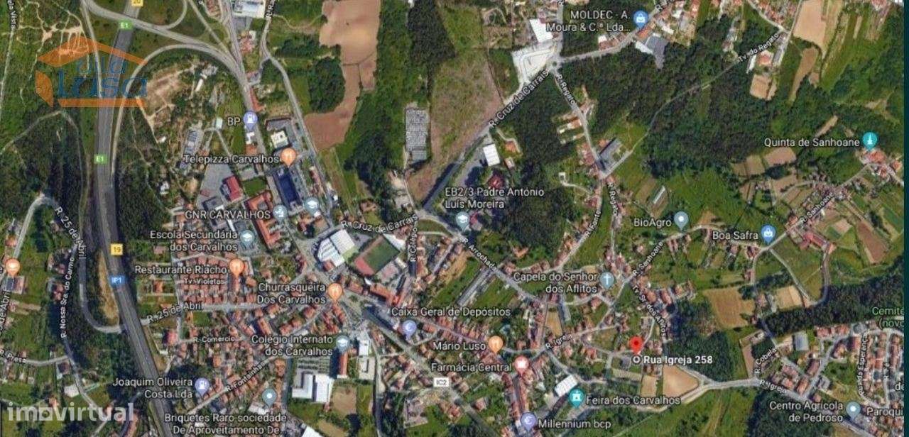 Terreno nos Carvalhos Para construção de Moradia 3 frentes - Grande imagem: 2/2