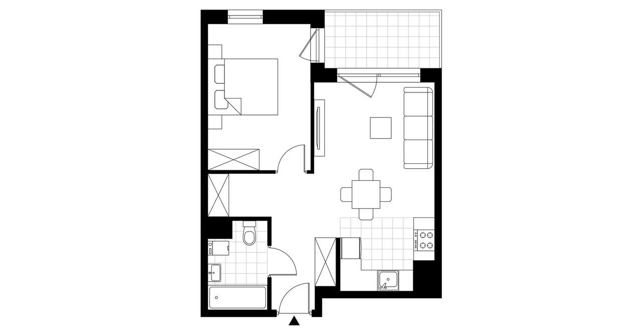 Bulvar Apartments | mieszkanie 2-pok. | D.9.03 - Pełny obrazek: 4/9