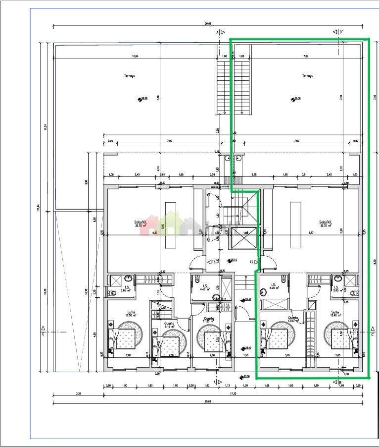 Apartamento T2 Terraço Garagem - Setúbal - Grande imagem: 3/12