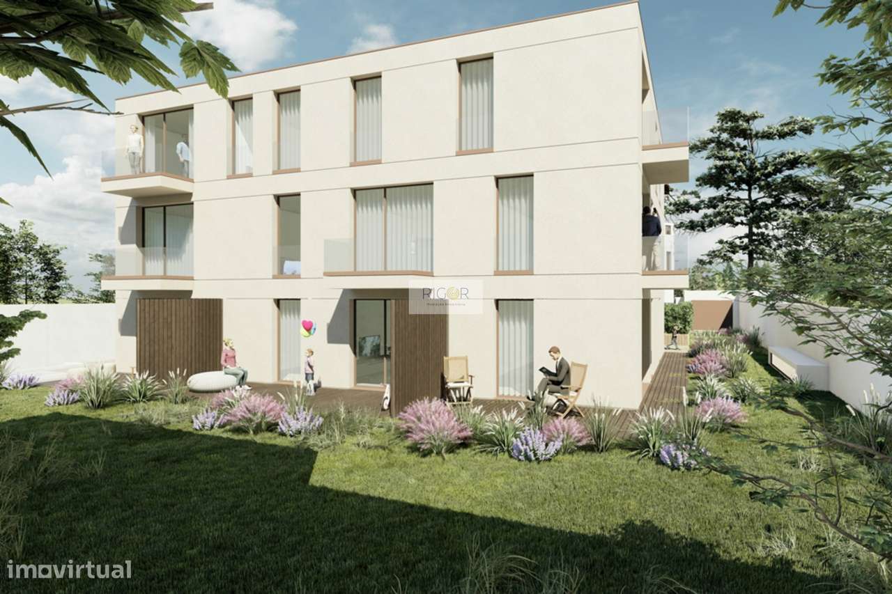 Apartamentos T1 com terraço em novo condomínio fechado, entre a praia - Grande imagem: 5/9