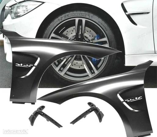 KIT 2 GUARDA-LAMAS PARA BMW LOOK M4 BMW SERIE 3 BMW F30 F31 2011-2019 - 6