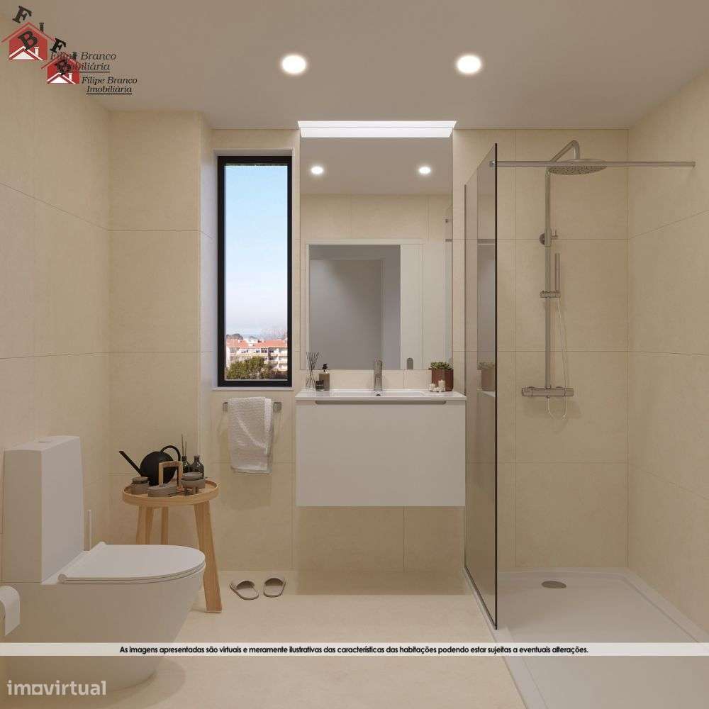 EXCEPCIONAL T2 NOVO ÓTIMOS ACABAMENTOS E VISTA MAR SANTA MARINHA, GAI-17