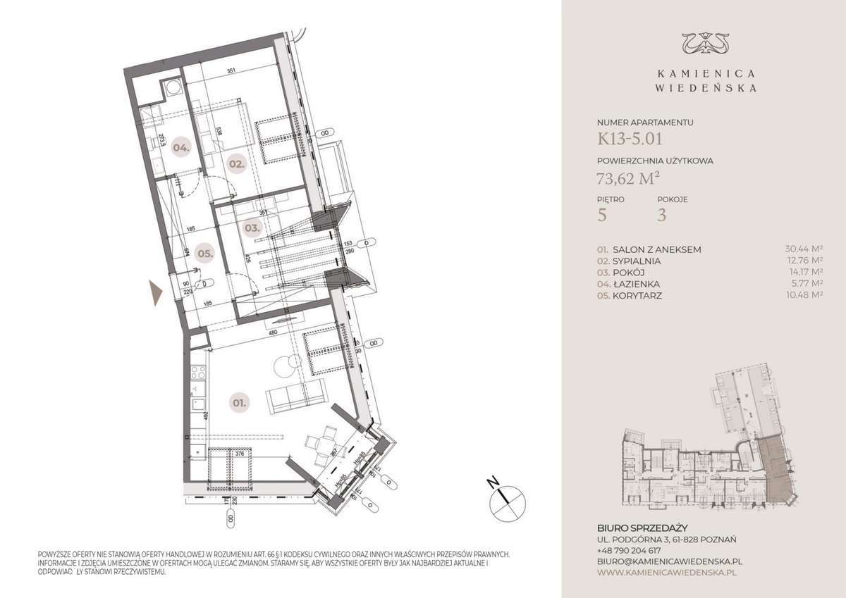 Kamienica Wiedeńska | mieszkanie 3-pok. | K13-5.01 - Pełny obrazek: 4/17
