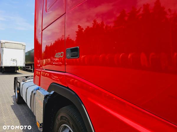 Volvo FH13 XXL MANUAL 420 EURO 5 2010 r MEGA + Schmitz FIRANKA nowe plandeki dach podnoszony zestaw - 27