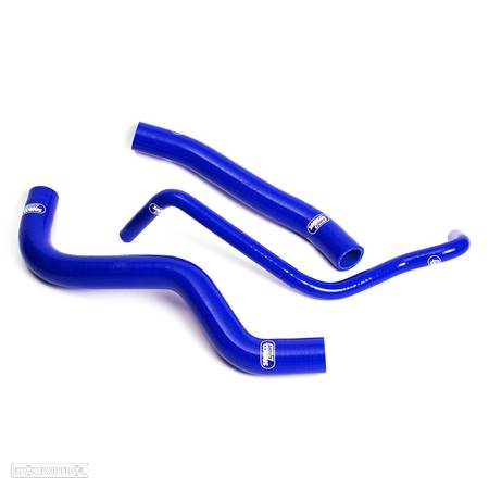 kit tubos radiador samco honda hornet 600 98-06 azul - 1