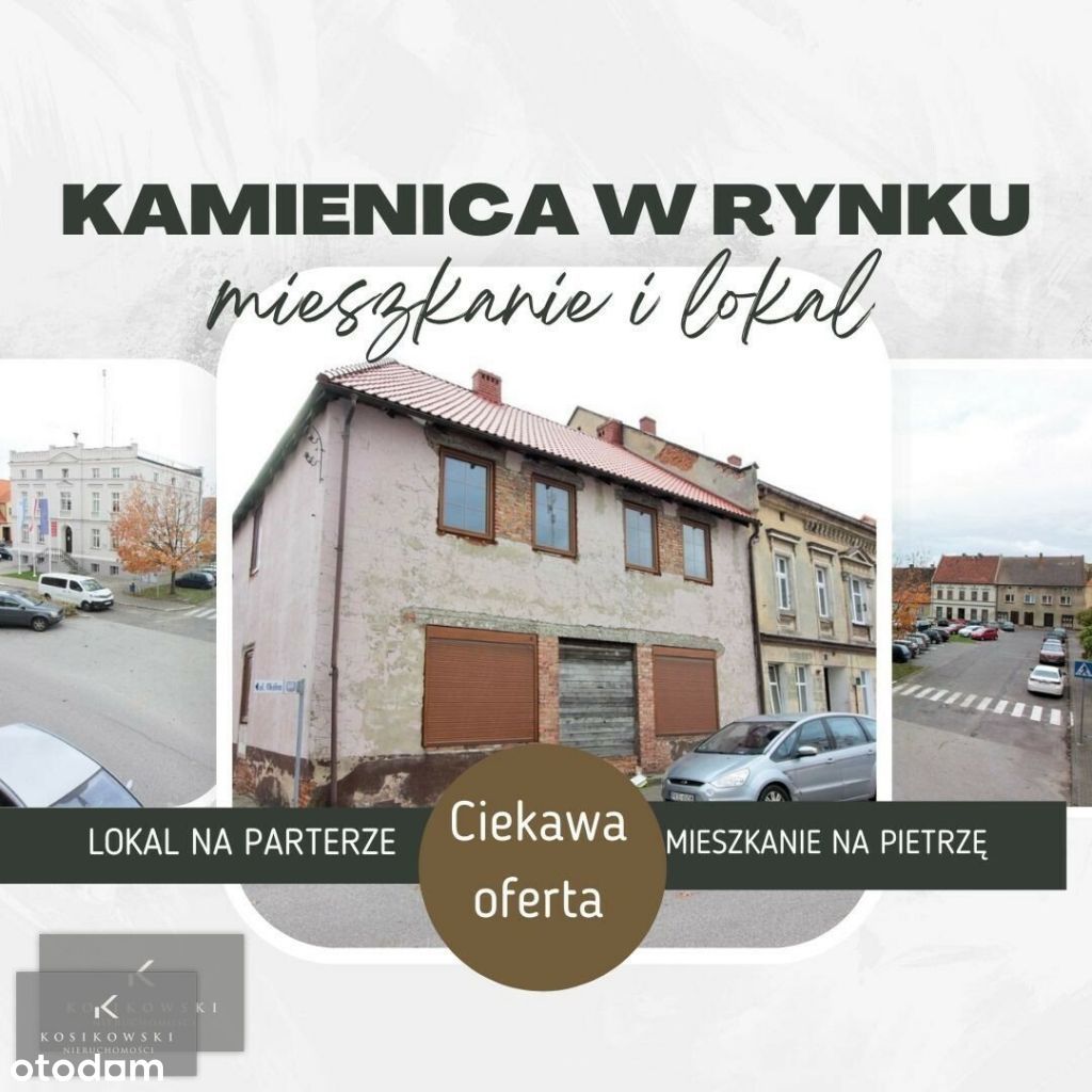 Cała kamienica w centrum w Rychtala.