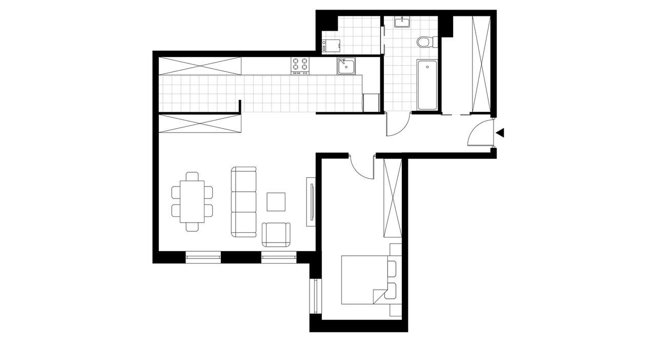 Faktoria Młyn | mieszkanie 2-pok. | B1.B2.P2.M21 - Pełny obrazek: 4/9