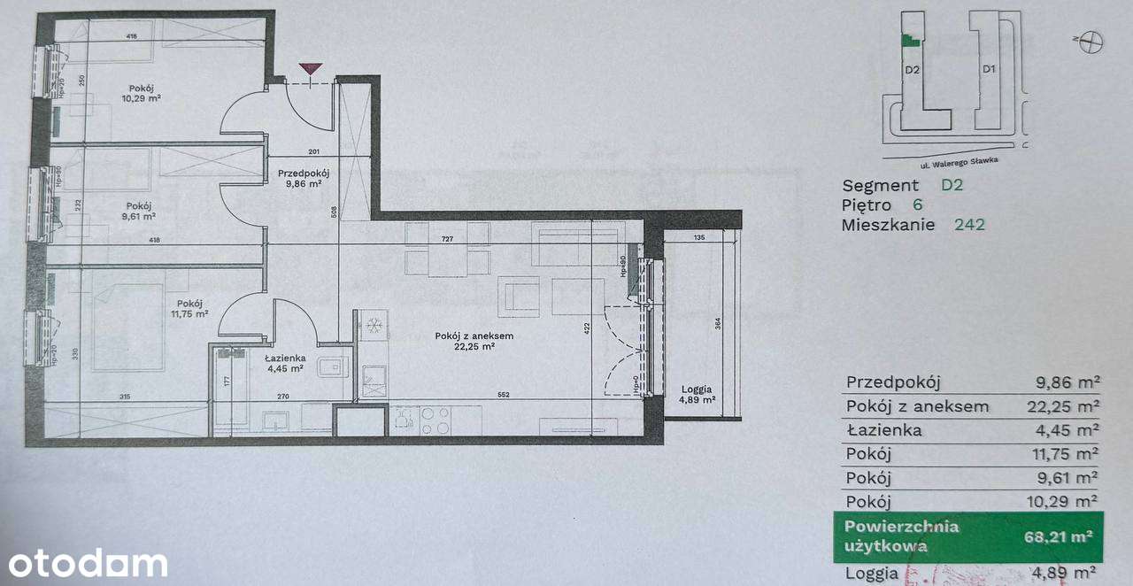 4-pokojowe mieszkanie 68,21 m2+ balkon-2