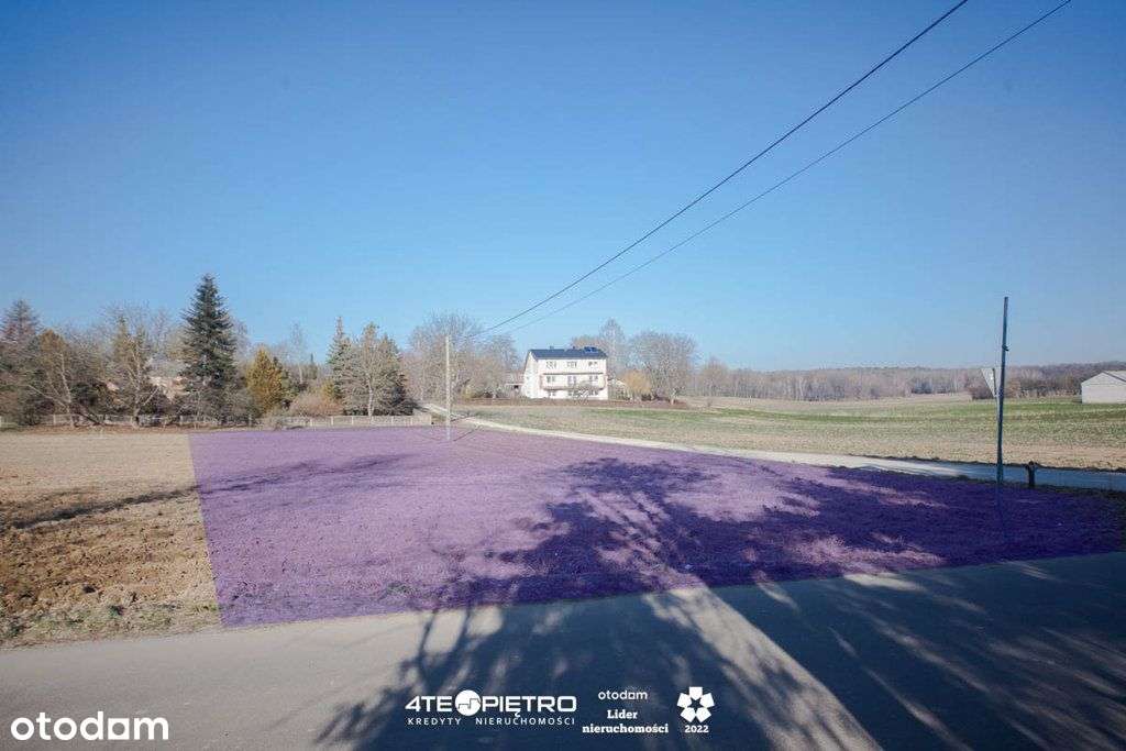 Działka budowlana, Jastków, 1800m2, media - Pełny obrazek: 1/3