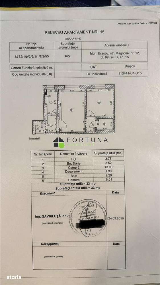 Apartament 2 camere cartierul Florilor 68000 E-7