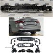 Difusor Traseiro Mercedes Class E (W213) Look E63 AMG (Ponteiras Pretas) - 1